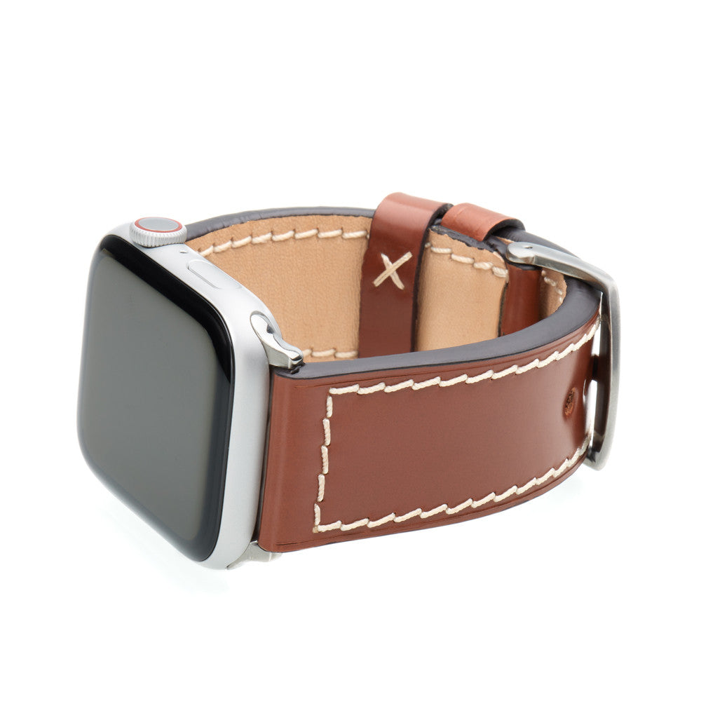 Apple Watch | Shell Cordovan Watch Band | Cognac