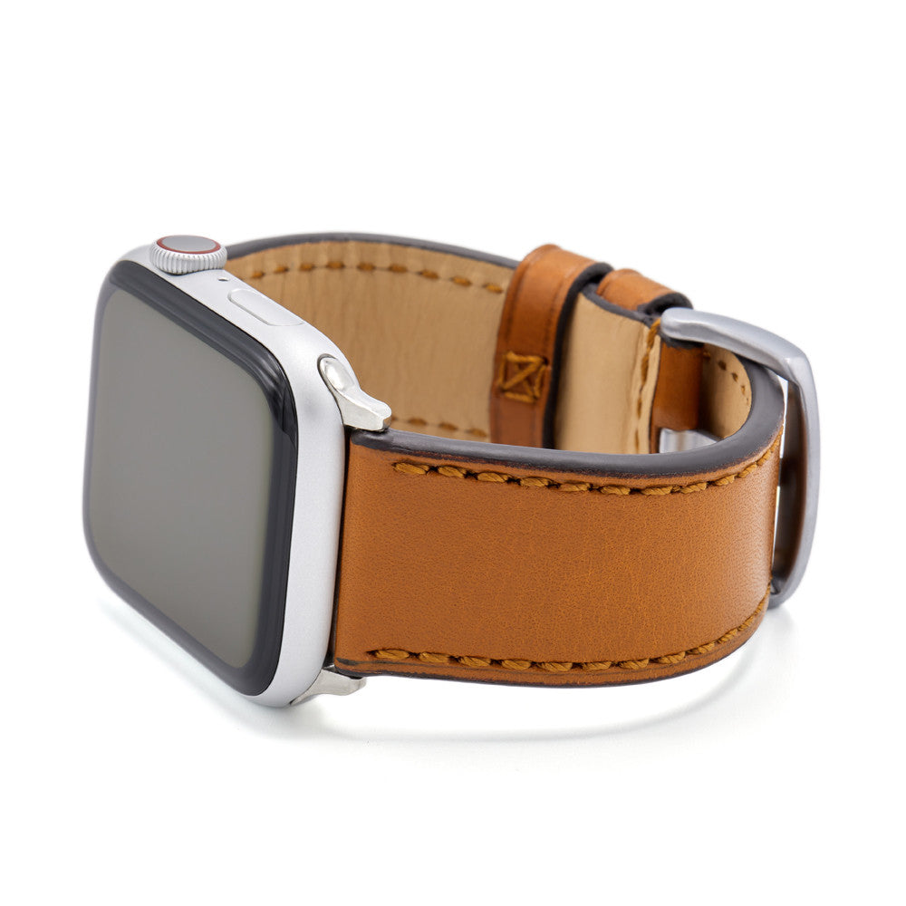 Apple Watch | Tanned Leather Watch Band | Honey | Match Stitch