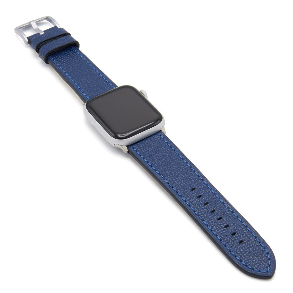 Apple Watch | Leather Watch Band | French | Navy