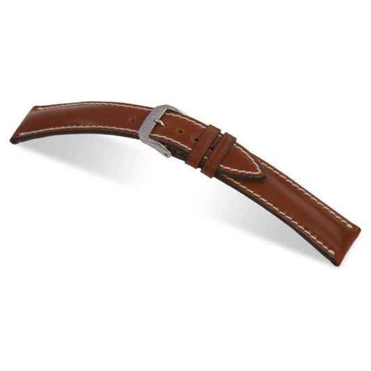 Genuine Shell Cordovan Leather Watch Band | Cognac | New York