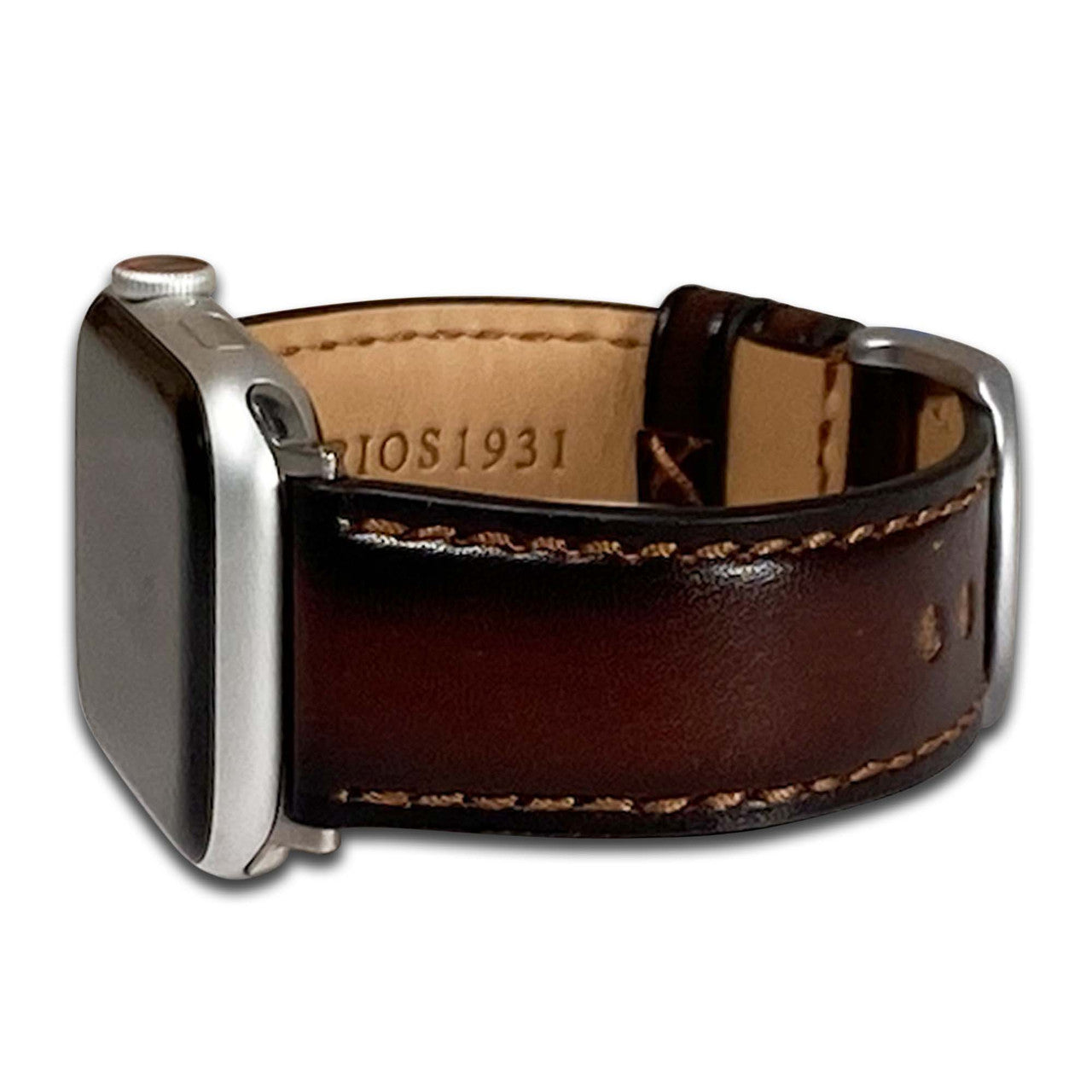Apple Watch | Oak Leather | Mocha | Match Stitch