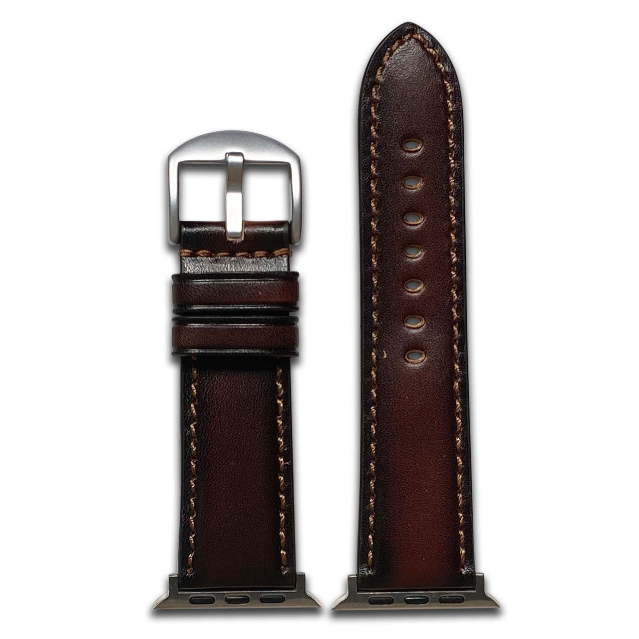 Apple Watch | Oak Leather | Mocha | Match Stitch