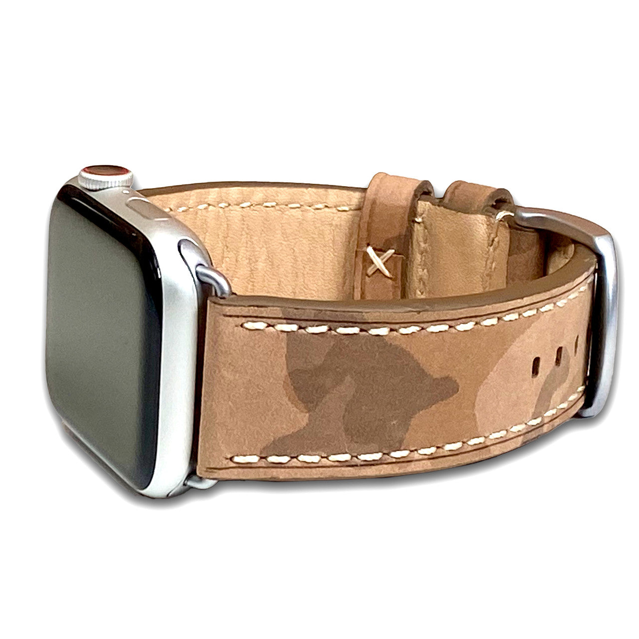 Apple Watch | Genuine Leather Watch Band | Hawker | Sand | Camouflage