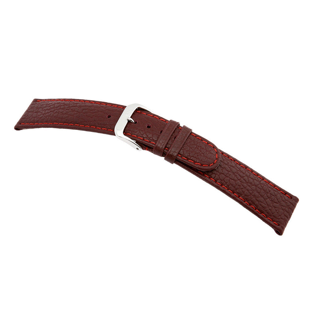 Buffalo Leather Watch Band | Burgundy | Texas