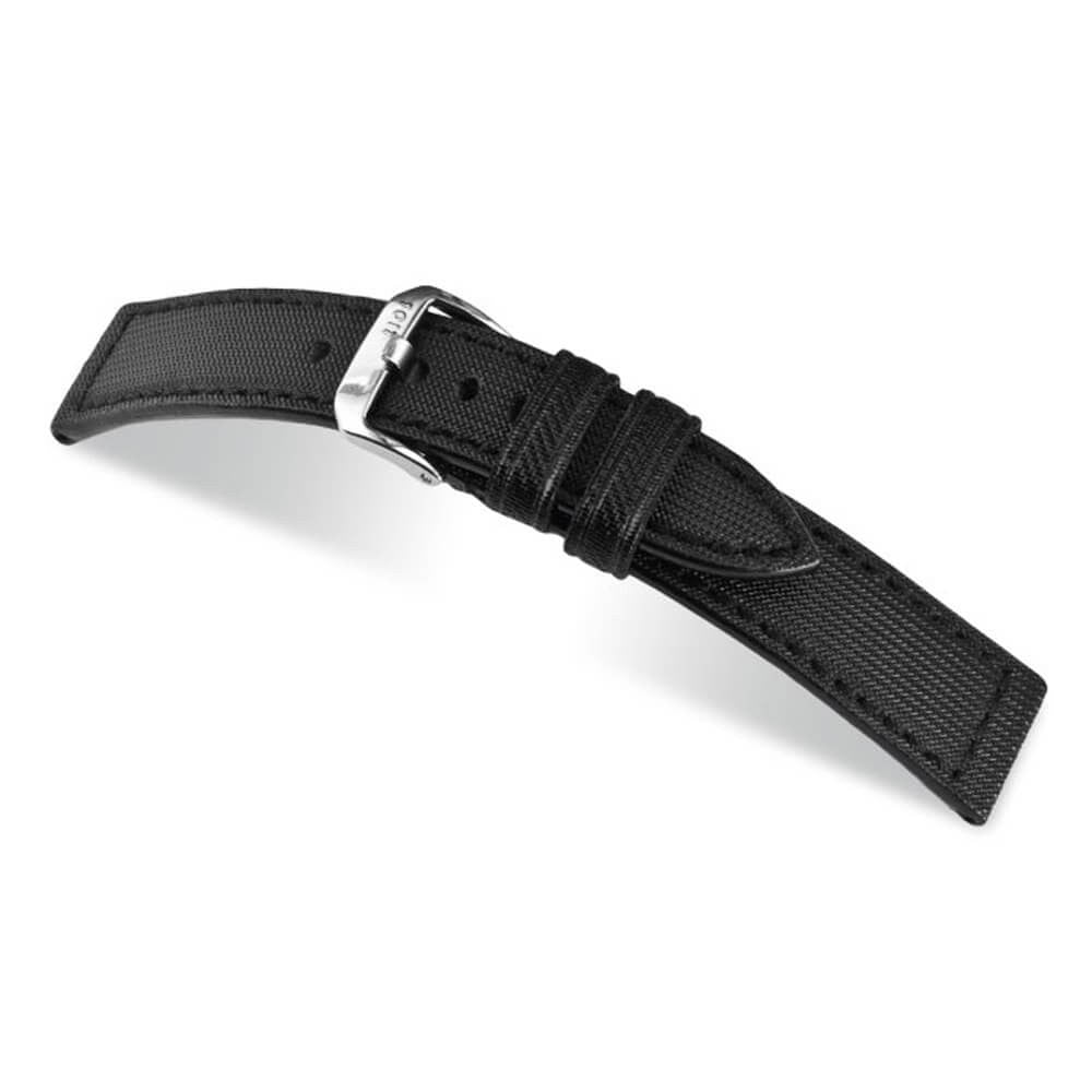 Leather watch strap with rubber lining sale