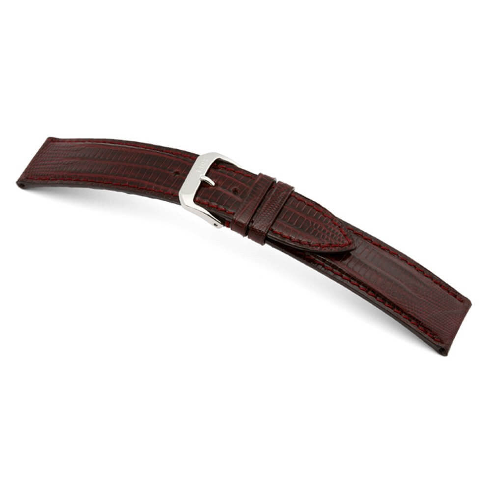 Genuine Teju-Lizard Watch Band | Burgundy | Avenue