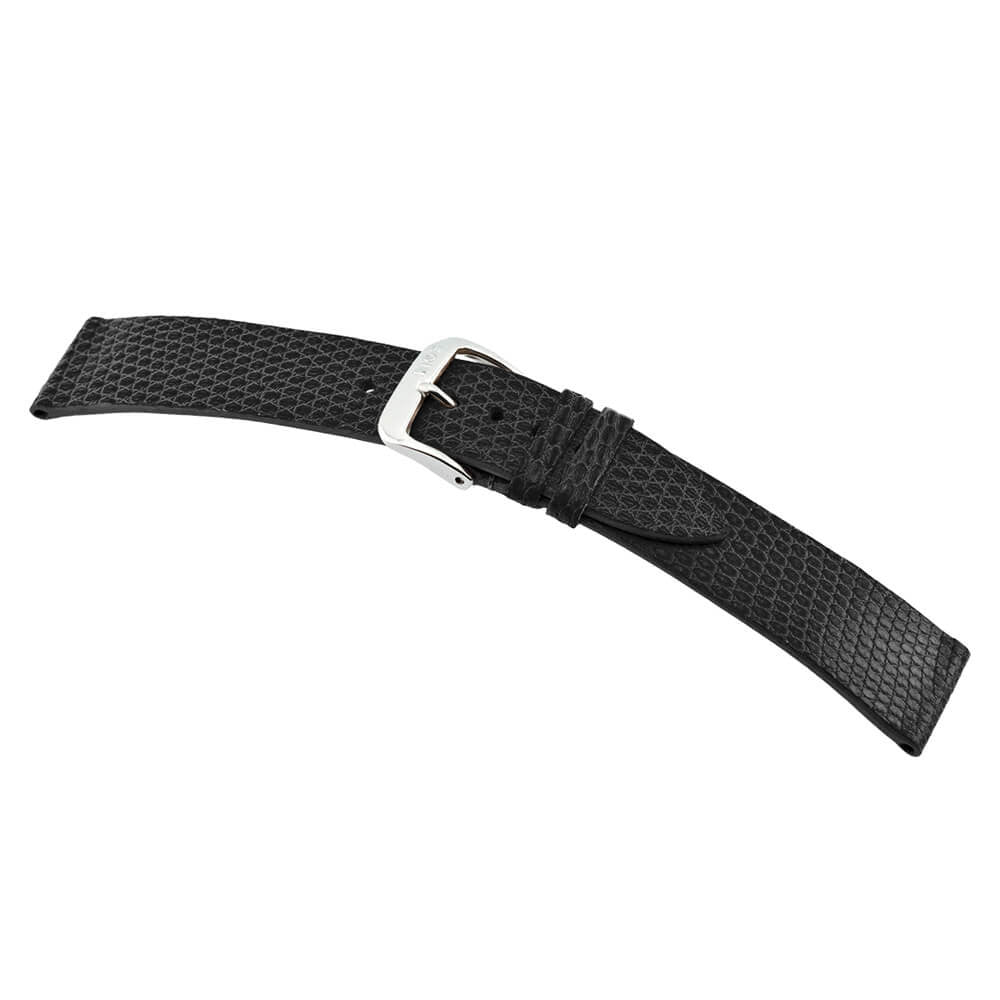 Genuine Lizard Watch Band | Black | Charme | Glossy