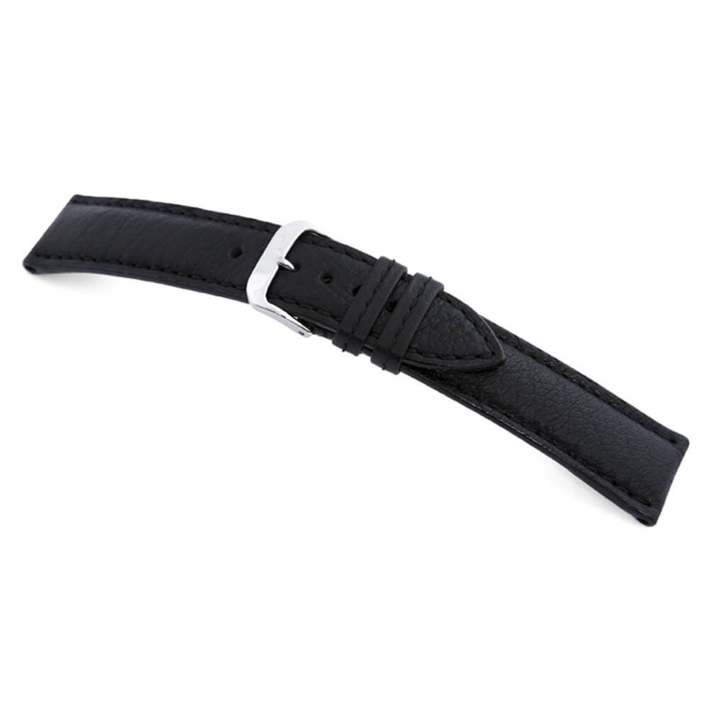 Buffalo Leather Watch Band | Black | Colorado