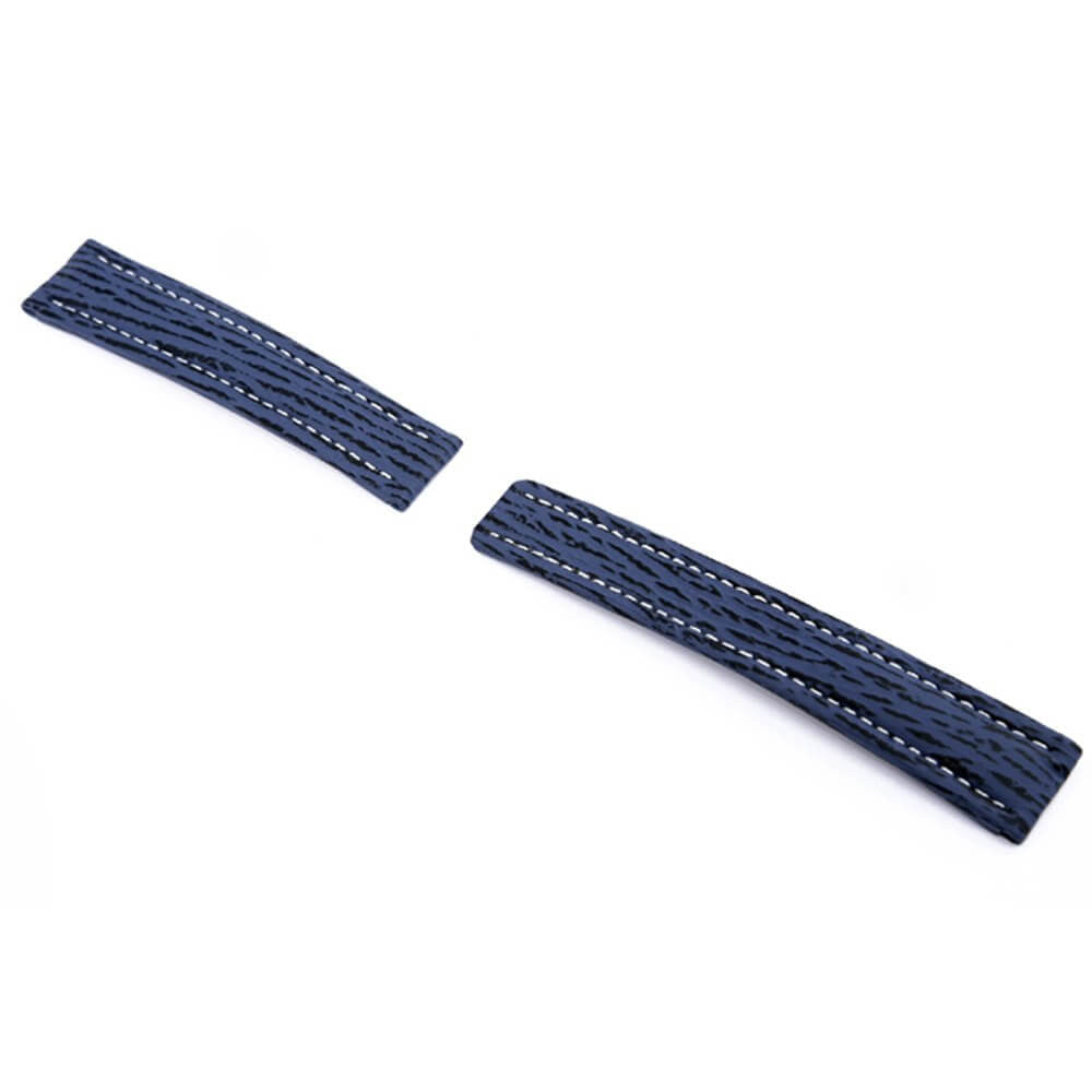 Genuine Shark Watch Band | Ocean Blue | Continental | For Breitling Deploy