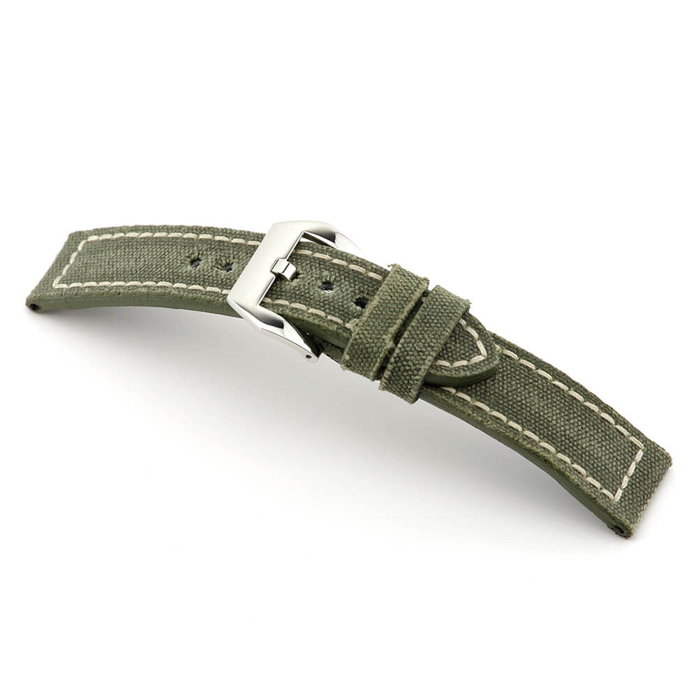 Genuine Canvas Watch Band | Olive Drab | Indiana