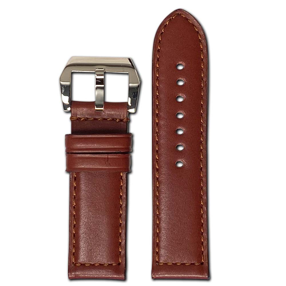 Calf Leather Watch Band Mahogany Milano For Panerai