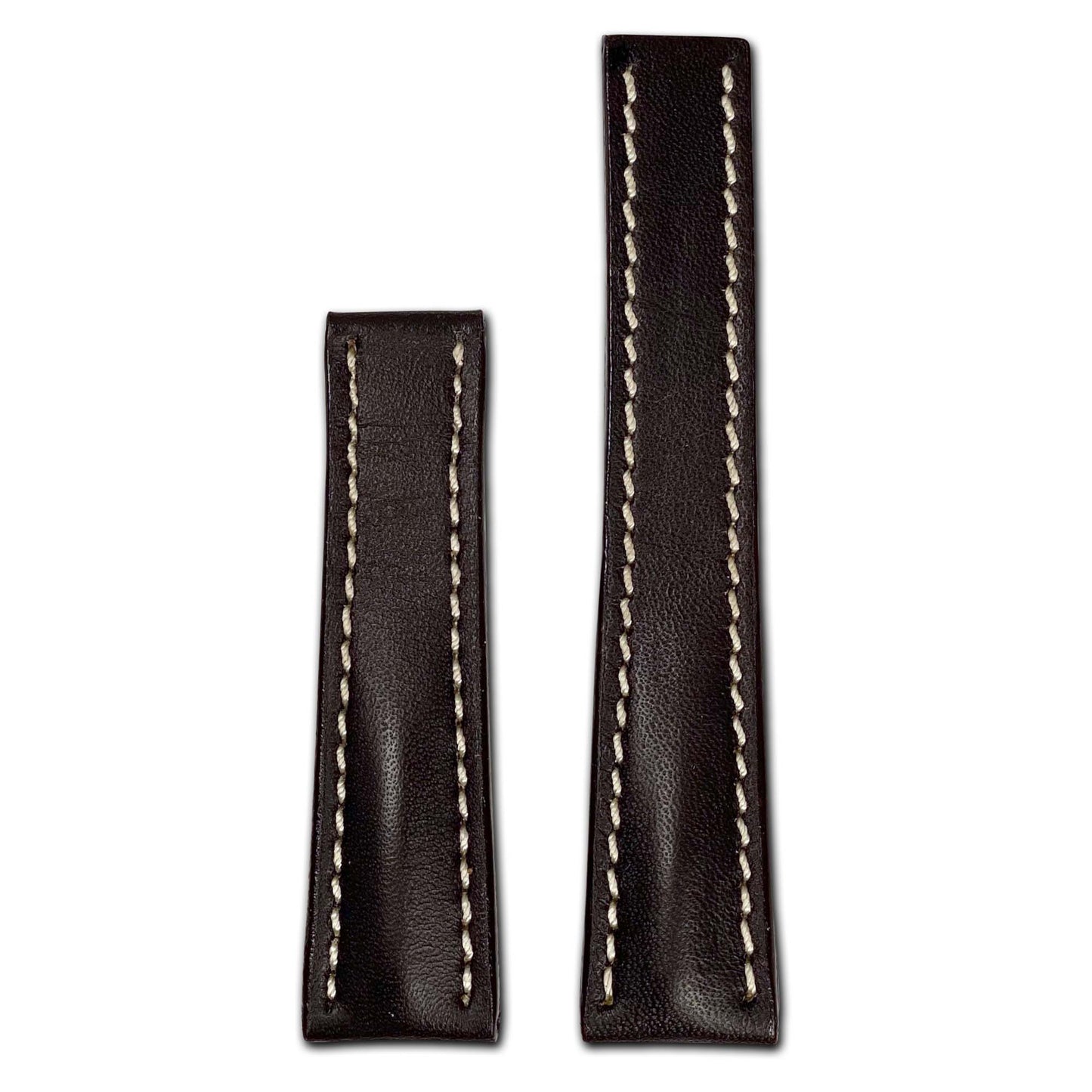 Tanned Leather Watch Band | Mocha | Pilot | For Breitling Deploy