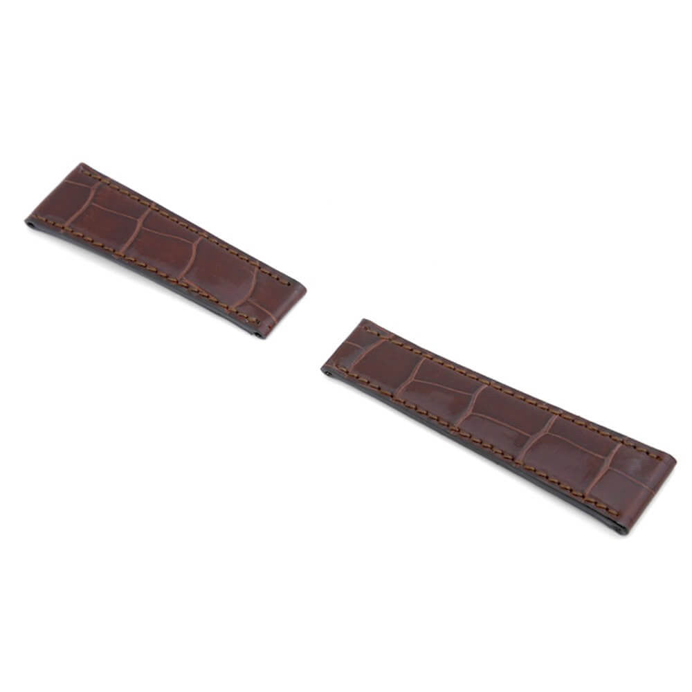 Genuine Alligator Watch Band | Mahogany | Prince | For Rolex Daytona