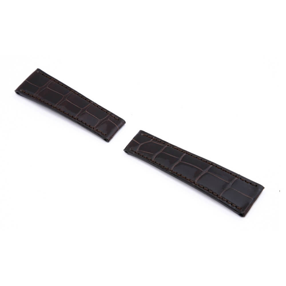Genuine Alligator Watch Band | Mocha | Prince | For Rolex Daytona