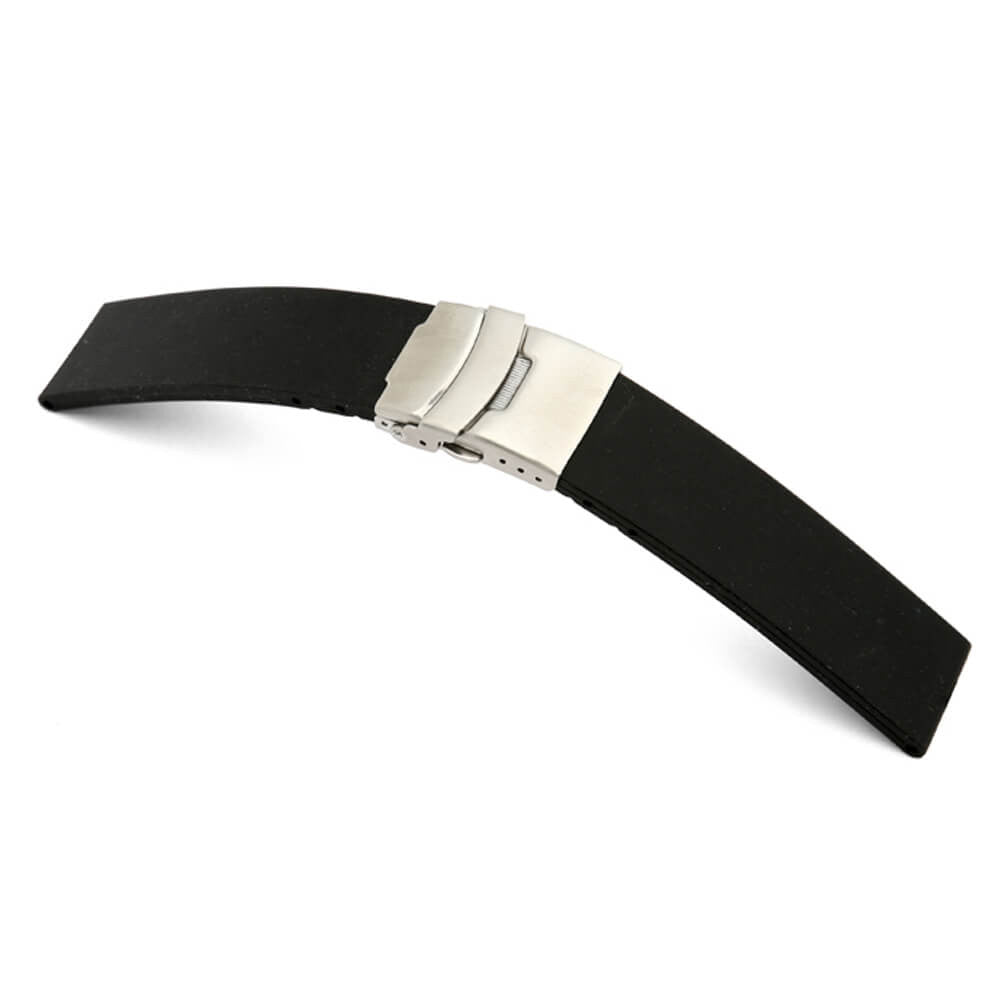 Genuine Rubber Watch Band | Richmond | Water Resistant | Deploy Buckle Attached