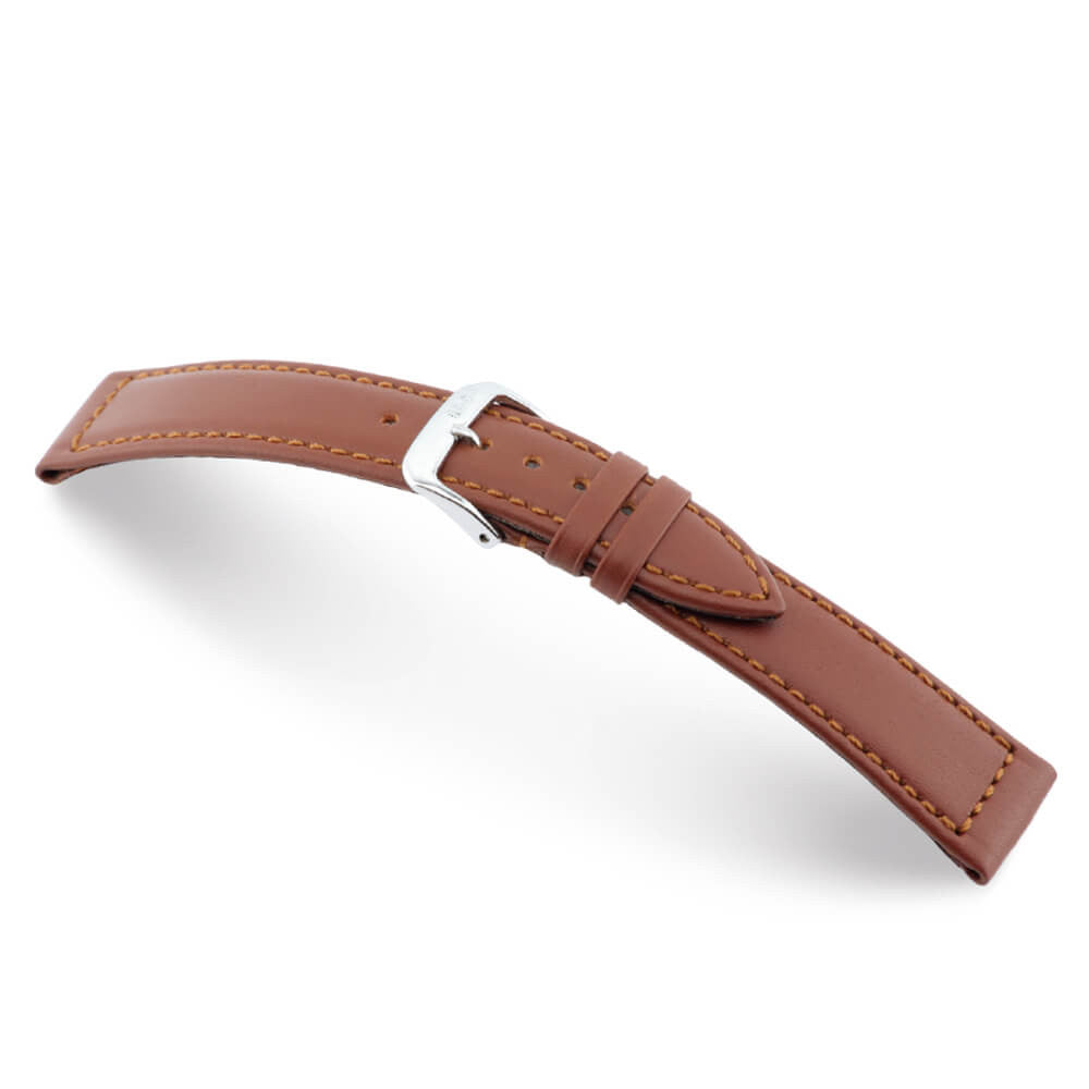 Hydrophobic Leather Watch Band | Mahogany | Scuba | Water Resistant