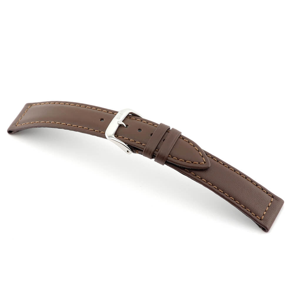 Hydrophobic Leather Watch Band | Mocha | Scuba | Water Resistant