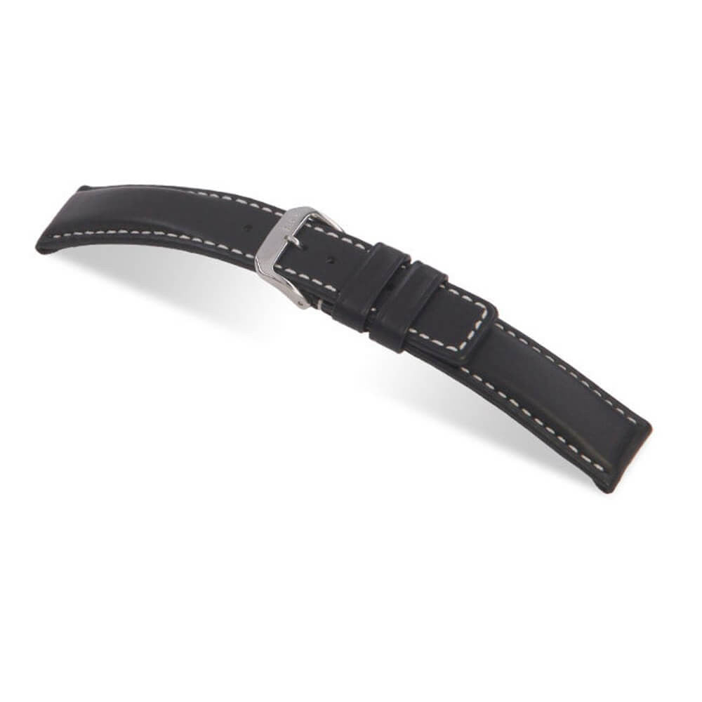 Hydrophobic Leather Watch Band | Black | Submariner | Water Resistant