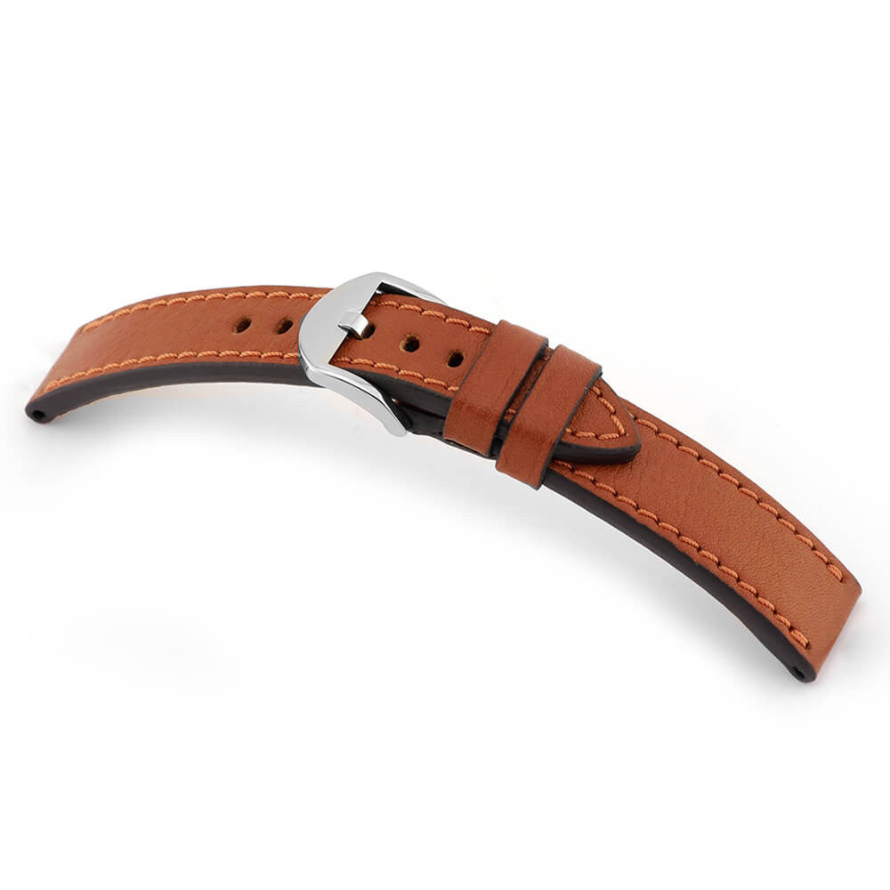 Genuine Certified Organic Leather Watch Band | Cognac | Tegernsee