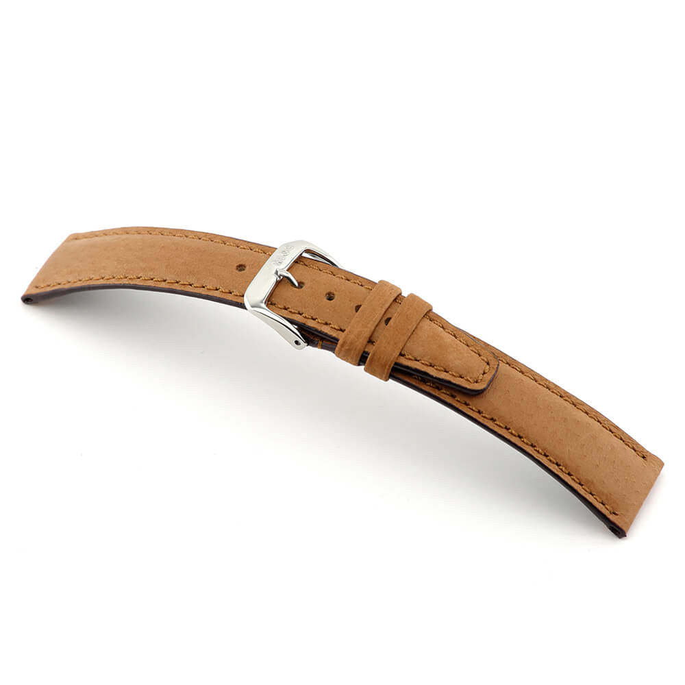Genuine Pigskin Watch Band | Cognac | Tobacco