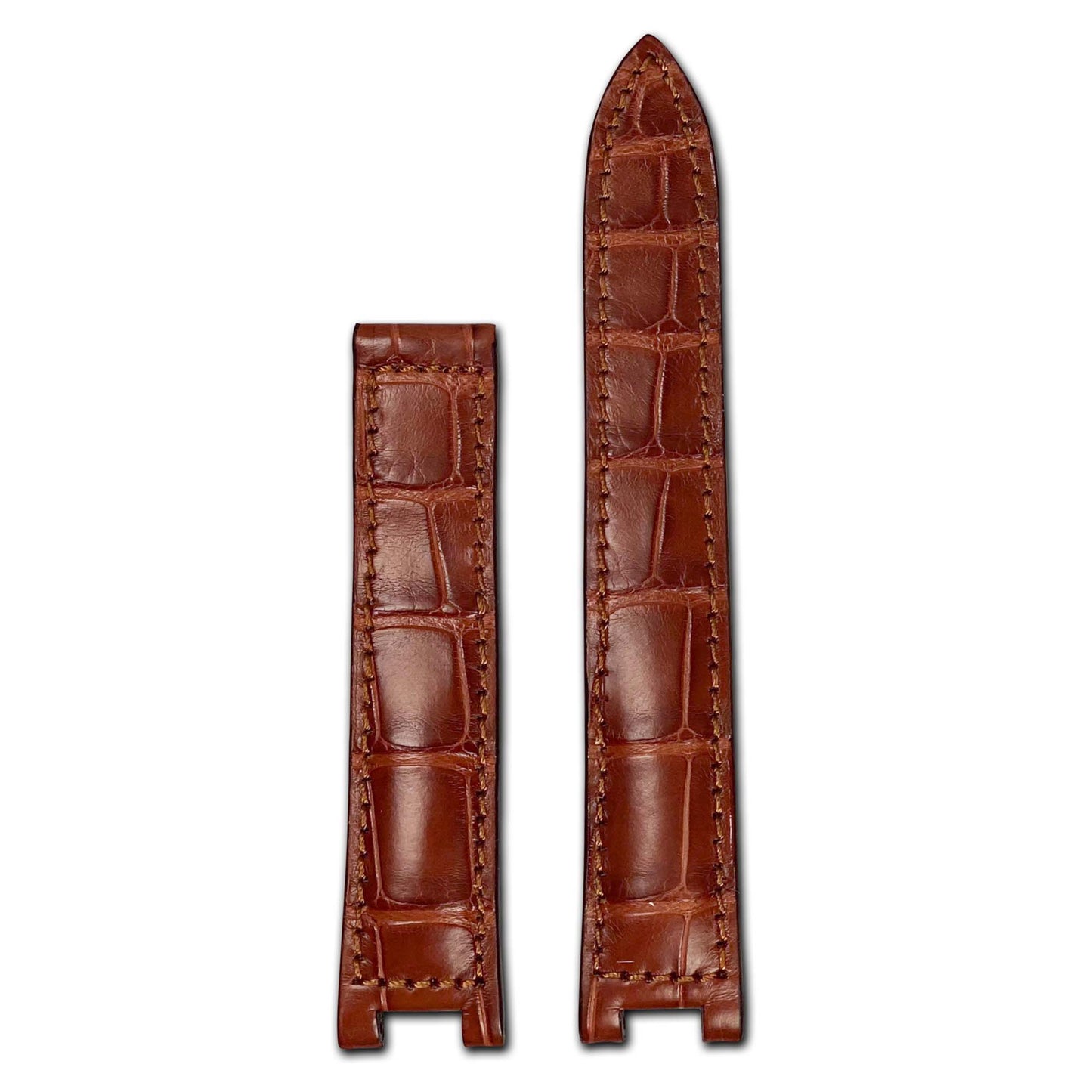 Genuine Alligator Watch Band | Mahogany | Versailles | For Pasha de Cartier