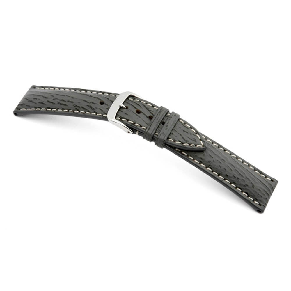 Genuine Shark Watch Band | Stone Grey | Wave | Water Resistant