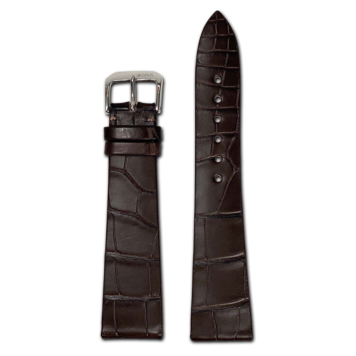 Genuine Alligator Watch Band | Mocha | Zurich | For Patek Philippe
