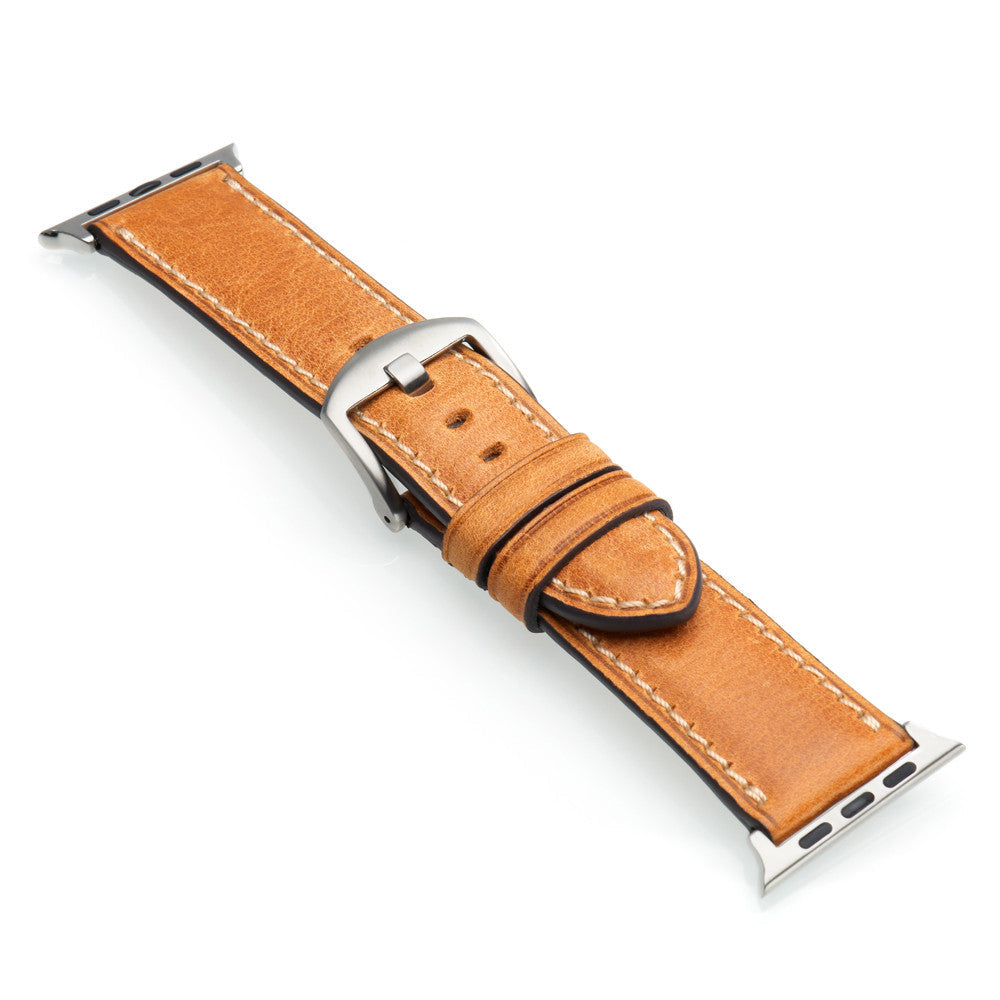 Apple Watch | Vintage Leather Watch Band | Golden