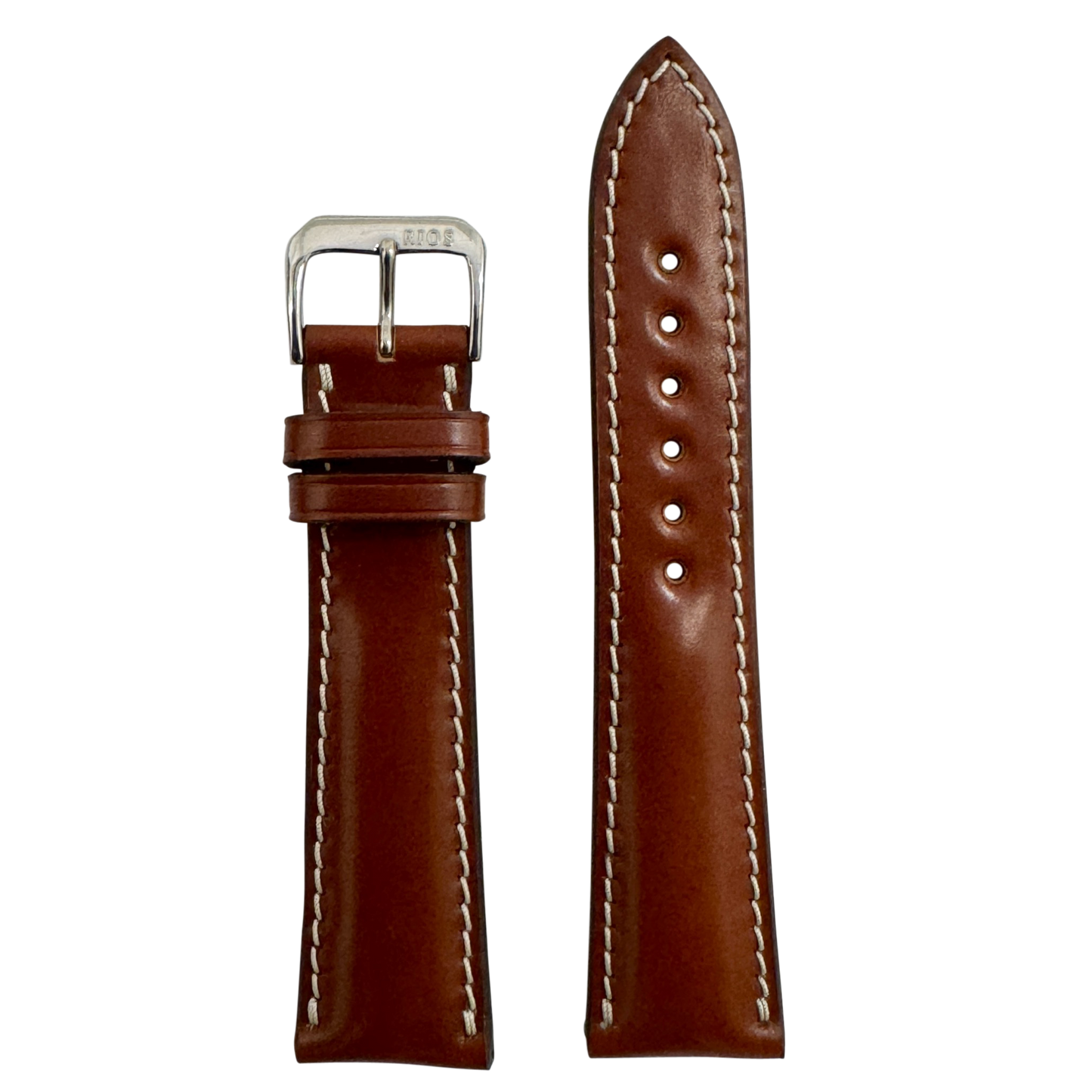 Genuine Shell Cordovan Leather Watch Band | Cognac | New York
