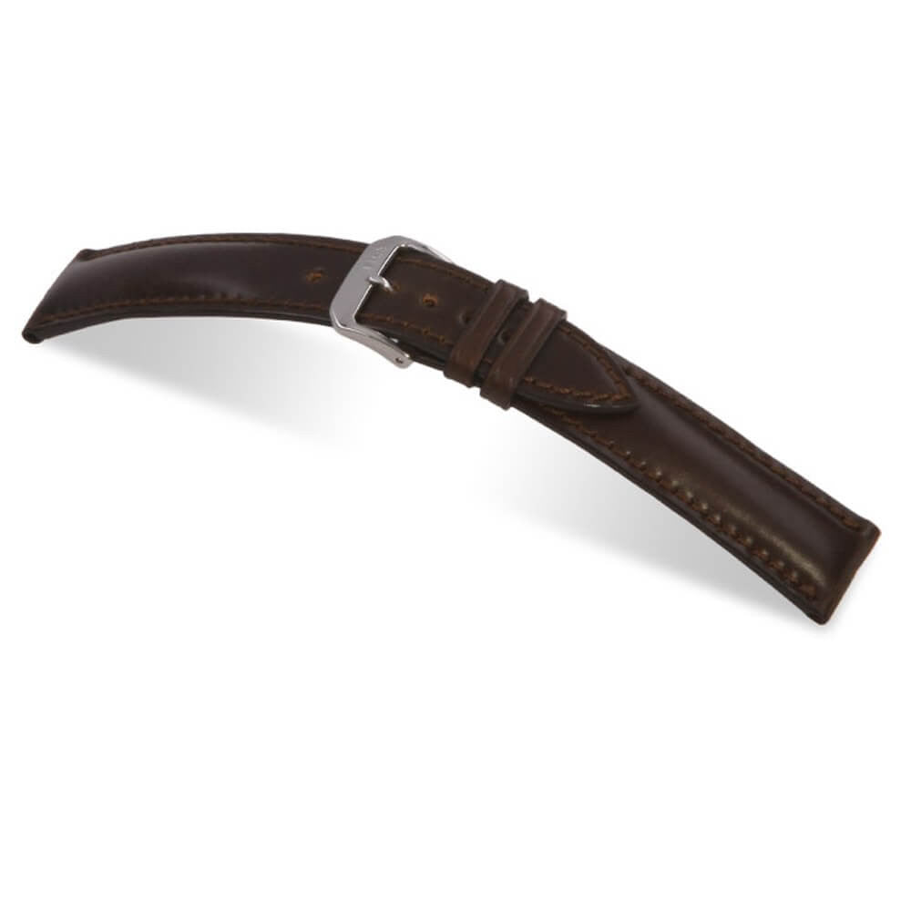 Genuine Shell Cordovan Leather Watch Band | Mocha | Chicago