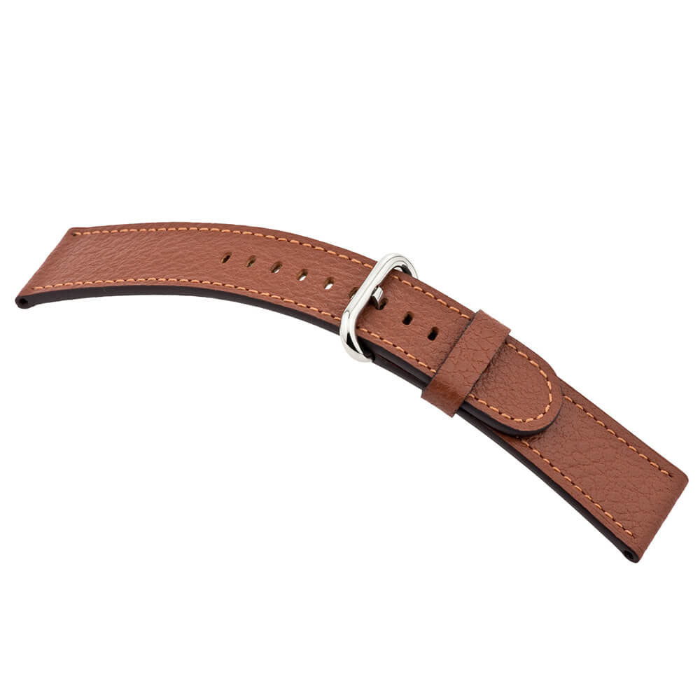 Genuine Buffalo Leather Watch Band | Mahogany | Connect | For Apple Watch