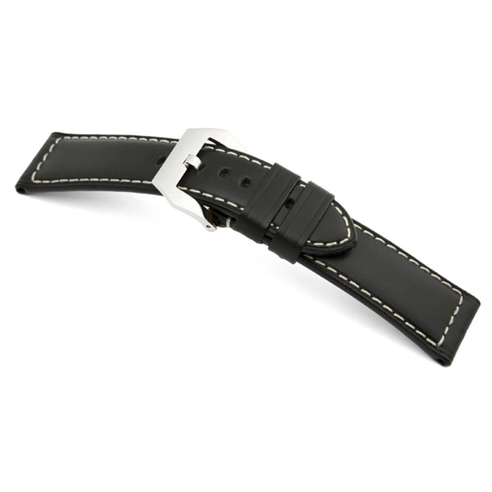Black Tanned Leather Watch Band | Firenze | For Panerai
