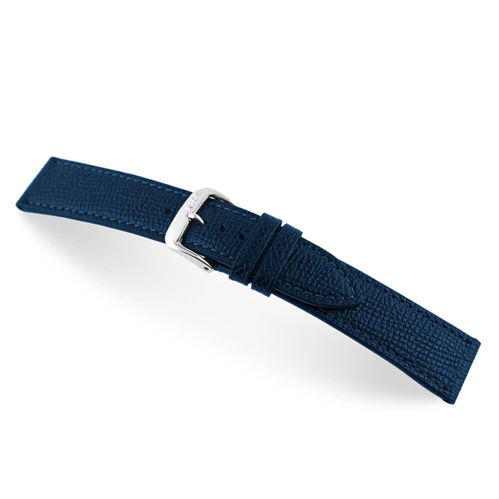 Genuine Cowhide Watch Band | Ocean Blue | French