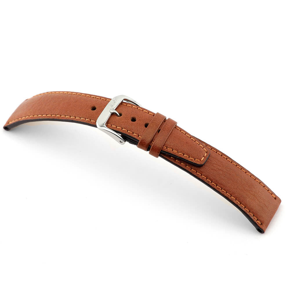 Genuine Certified Organic Leather Watch Band | Cognac | Fussen