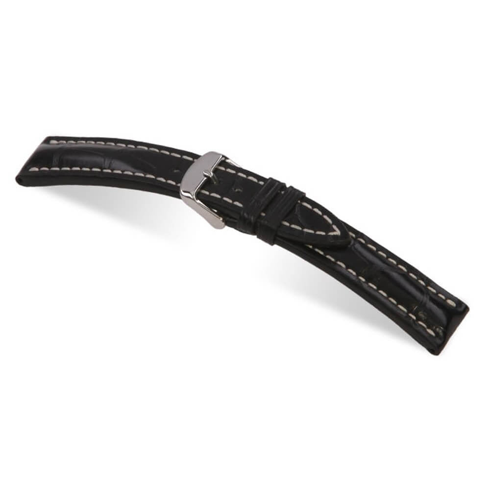 Genuine Alligator Watch Band | Black | Jet | For Breitling