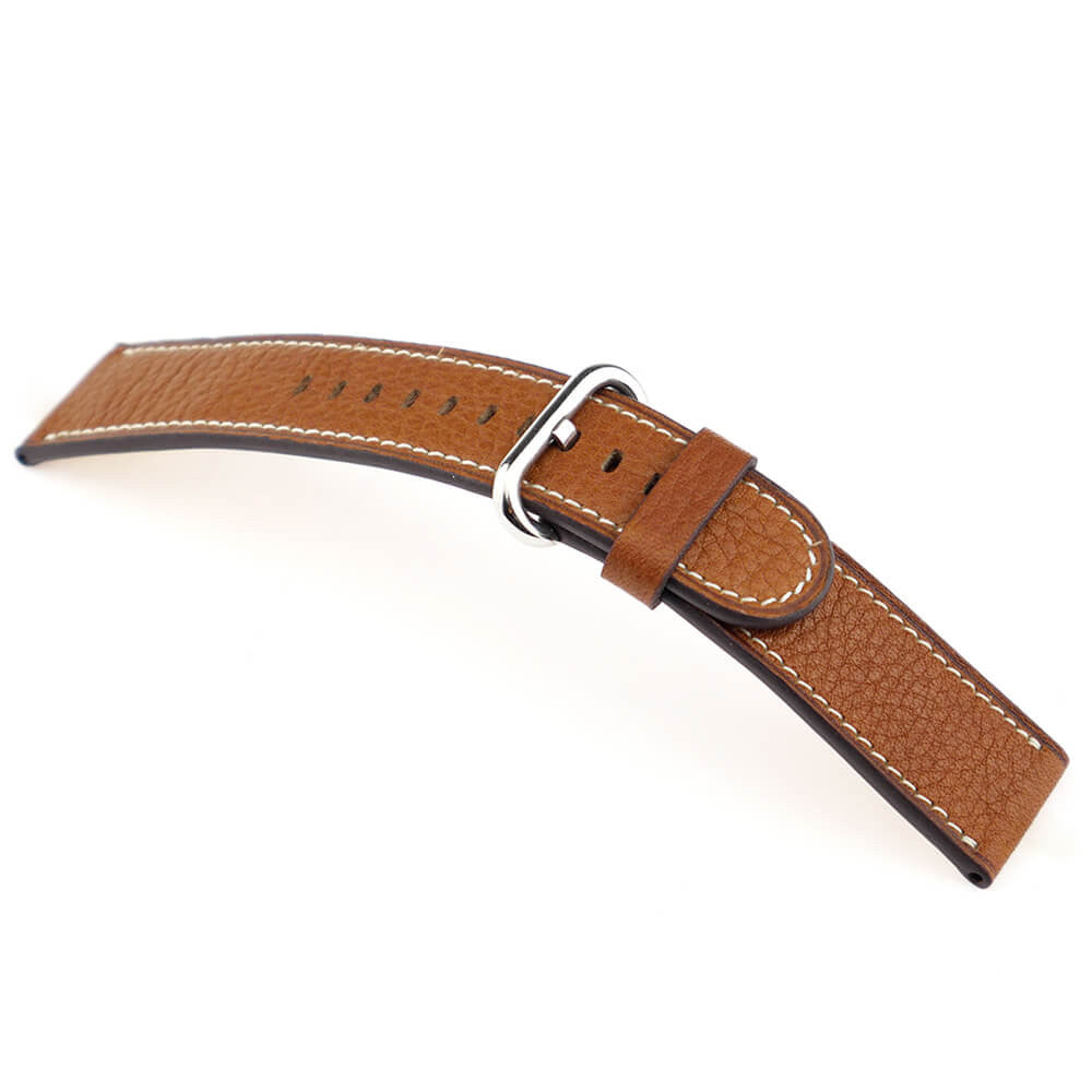 Genuine Certified Organic Leather Watch Band | Mahogany | Messenger | For Apple Watch