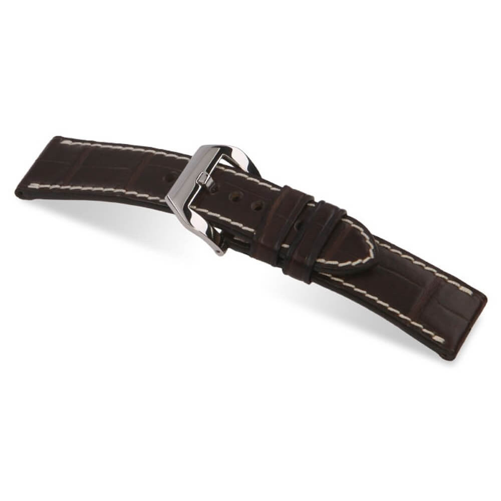 Mocha Genuine Alligator Watch Band | Modena | For Panerai