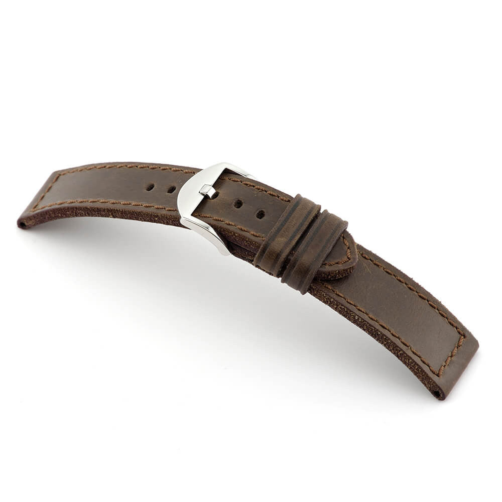Genuine Vintage Leather Watch Band | Mocha | New Hampton