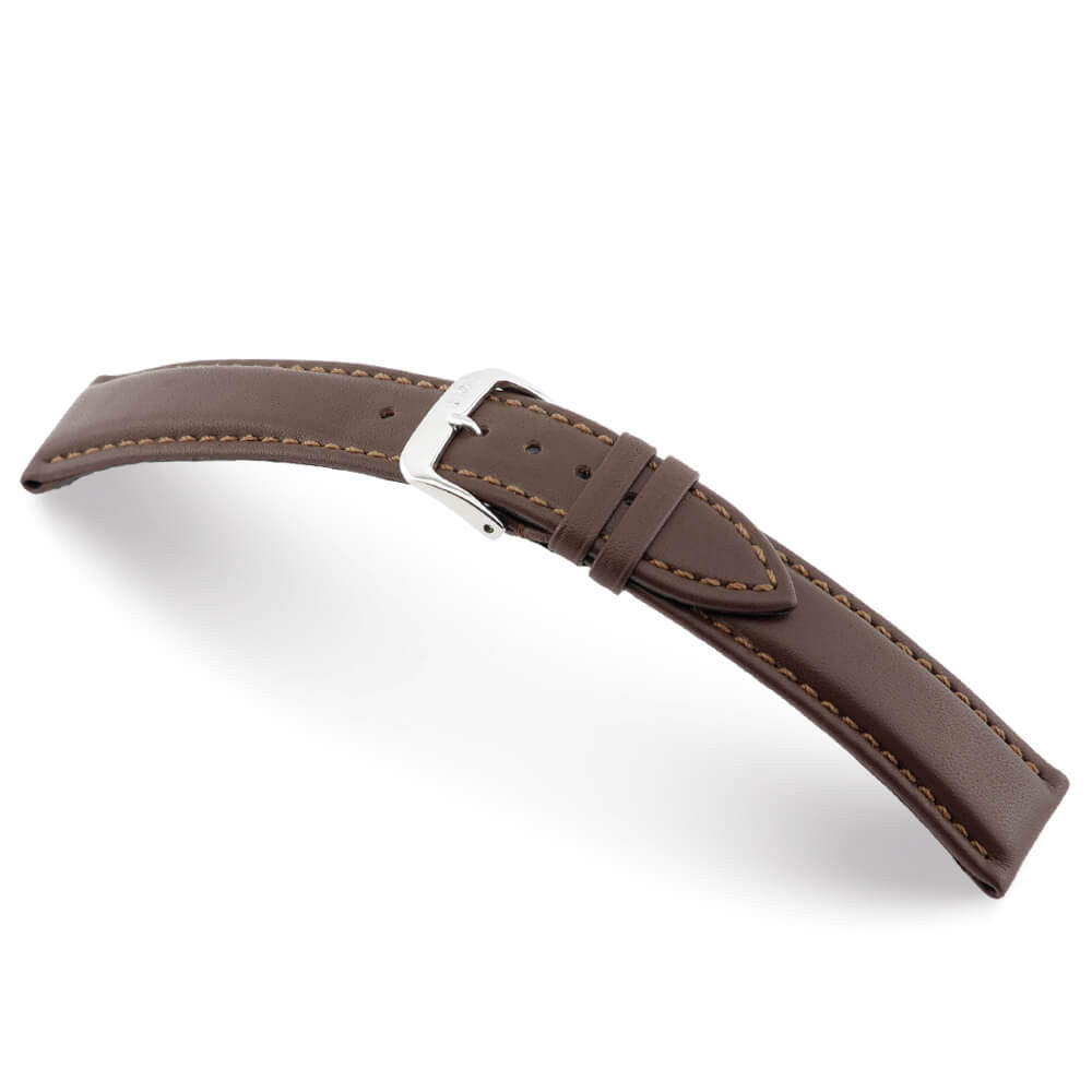 Hydrophobic Leather Watch Band | Mocha | Off Shore | Water Resistant