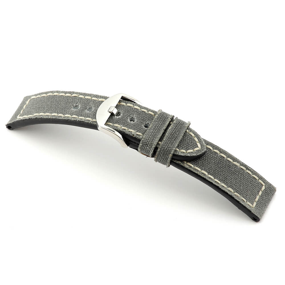 Stone Grey Genuine Canvas Watch Band | Ohio