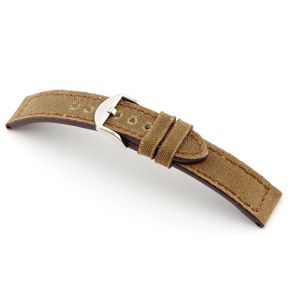 Genuine Canvas Watch Band | Cognac | Virginia